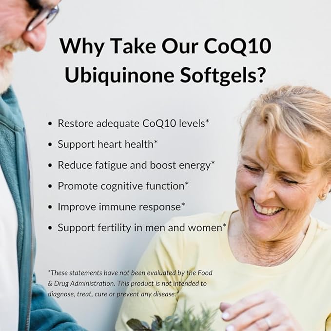 Intelligent Labs CoQ10 Ubiquinone 200mg Softgels | Coenzyme Q10 with MCT Oil for Max Absorption | Soy, Sugar, Gluten, and GMO-Free | 120 Servings | 4 Months Supply