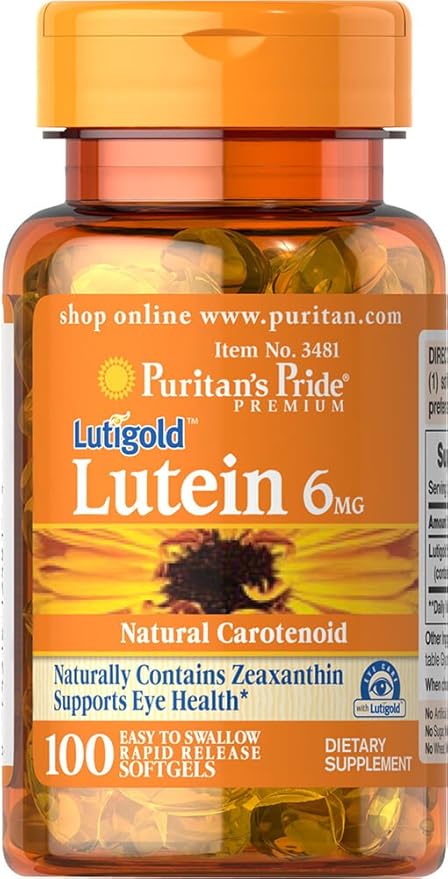 Puritan's Pride Lutein 6 Mg 100 Count