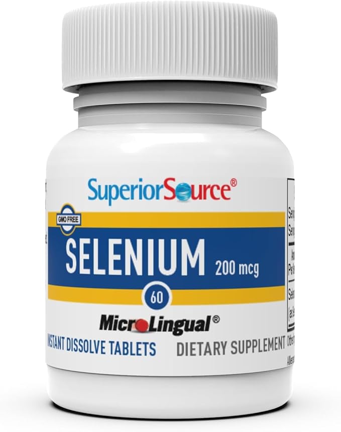 Superior Source Selenium Nutritional Supplements, 200 60 Count