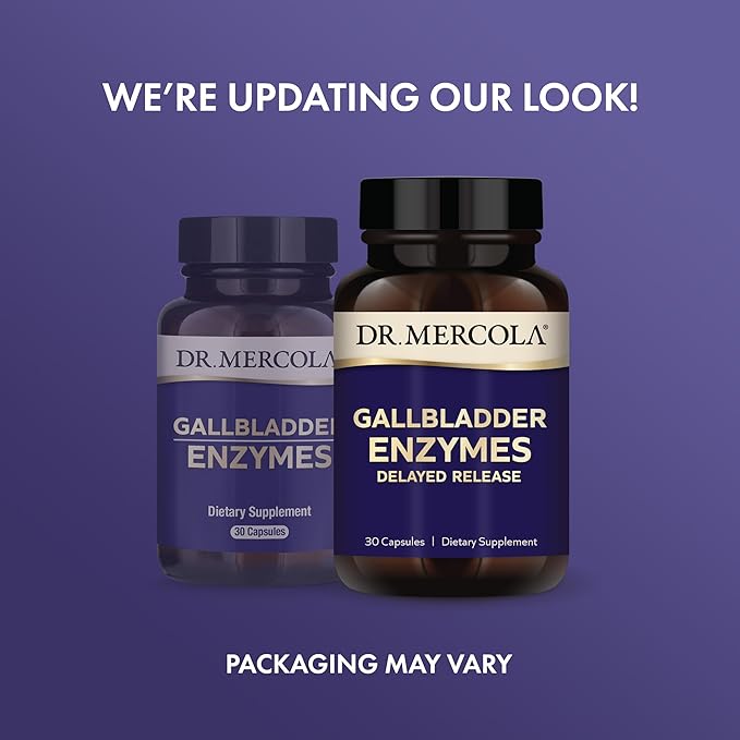 Dr. Mercola Gallbladder Enzymes Delayed Release, 90 Servings (90 Capsules),