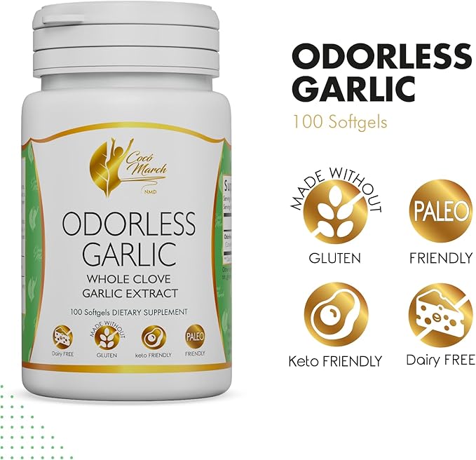 Odorless Garlic Oil from Whole Garlic 50 Servings
