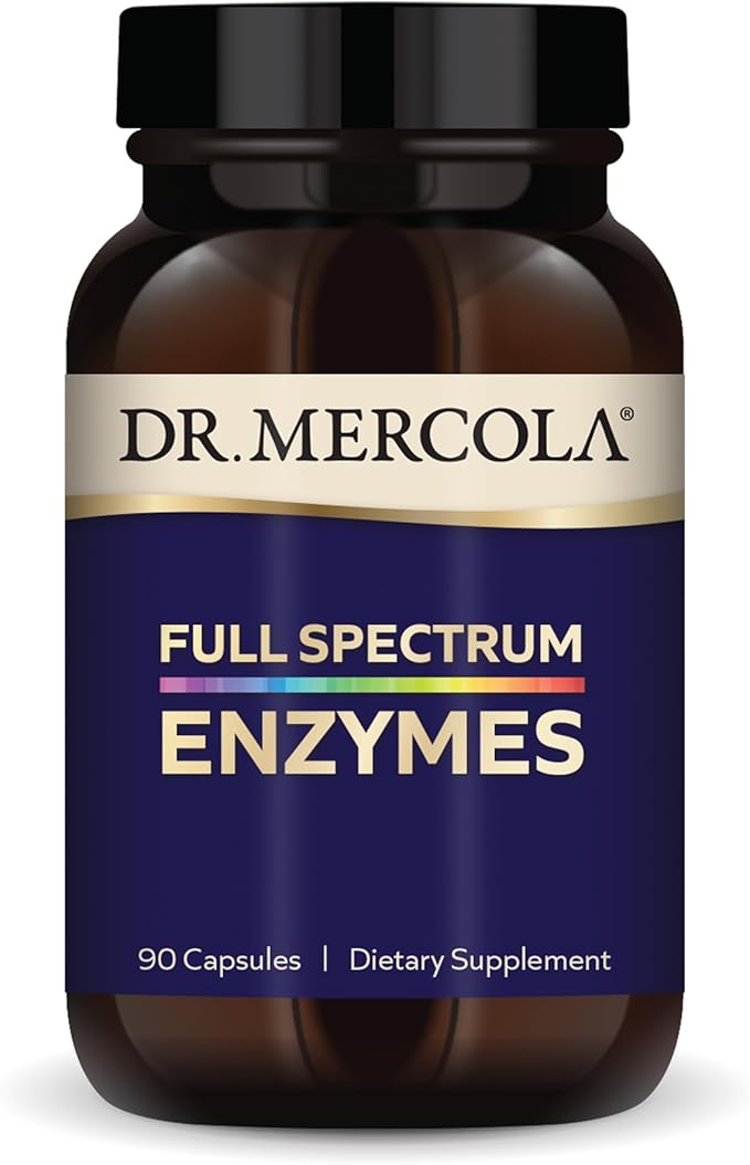 Dr. Mercola Full Spectrum Enzymes, 30 (90 Capsules),
