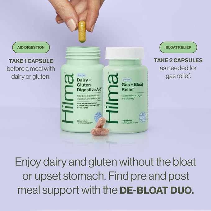 Hilma De-Bloat Bundle for Pre or (50 Vegan (30 Vegan