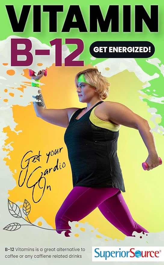 Superior Source No Shot Vitamin B12 2500 mcg, 90 Count, B12, Supports