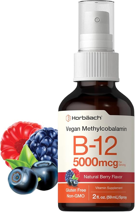 Horbäach Vitamin B-12 5000mcg Spray