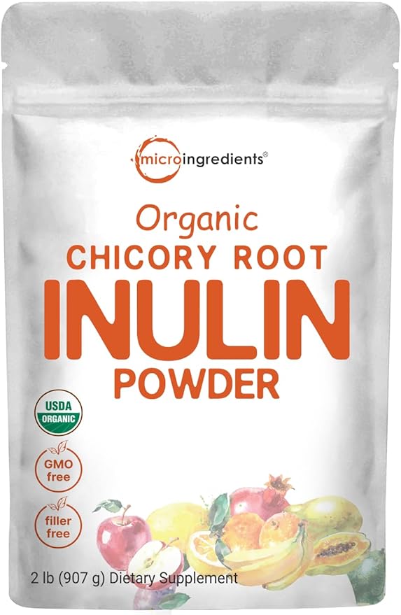 Micro Ingredients Organic Chicory Root Inulin 2 Pounds