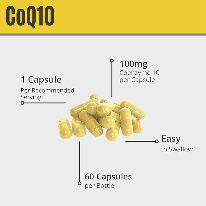 MAAC10 100mg CoQ10 (60 Capsules) Q10 for (60 Day