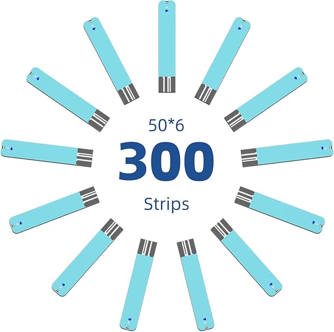 Metene TD-4116 Blood Glucose Test Strips, 300 Count TD-4116 Blood