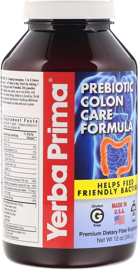 Yerba Prima Prebiotic Colon Care Formula 12 Ounce