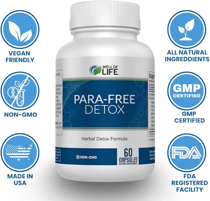 para-Free Detox: Immune Support & Natural 90 V