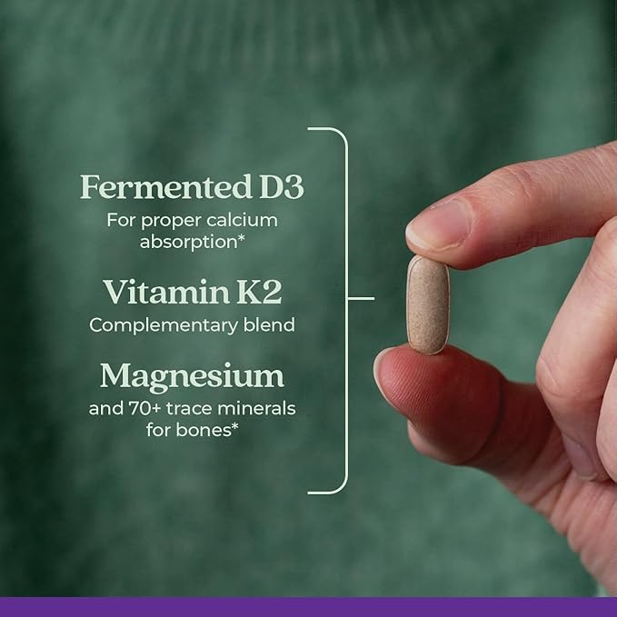 New Chapter Calcium Supplement – Organic 40, with D3 for K2 + 60 Count