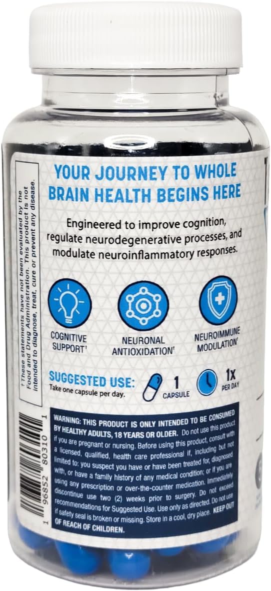 Complete Brain Supplement & Premium Nootropic (60 Capsules)