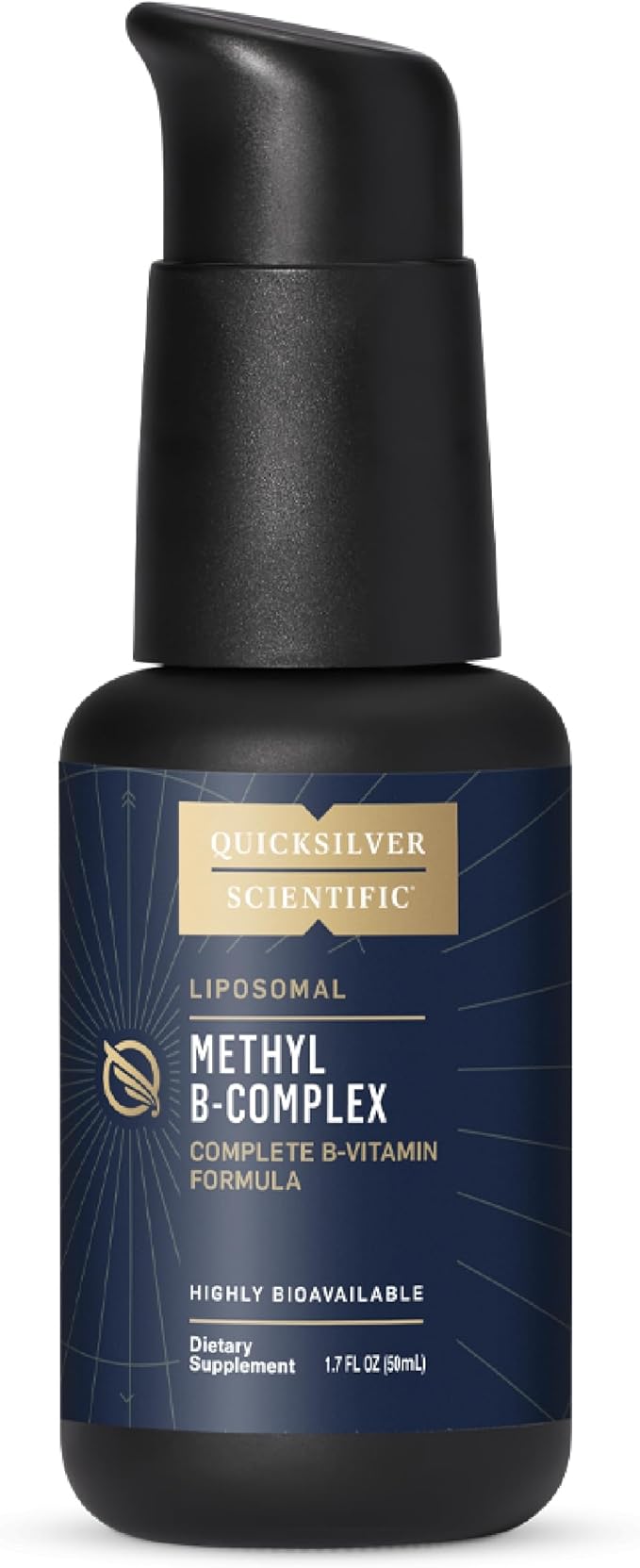 Quicksilver Scientific Methyl B Complex B12, Folate, B6, Riboflavin, B1, Niacin (50 ml)