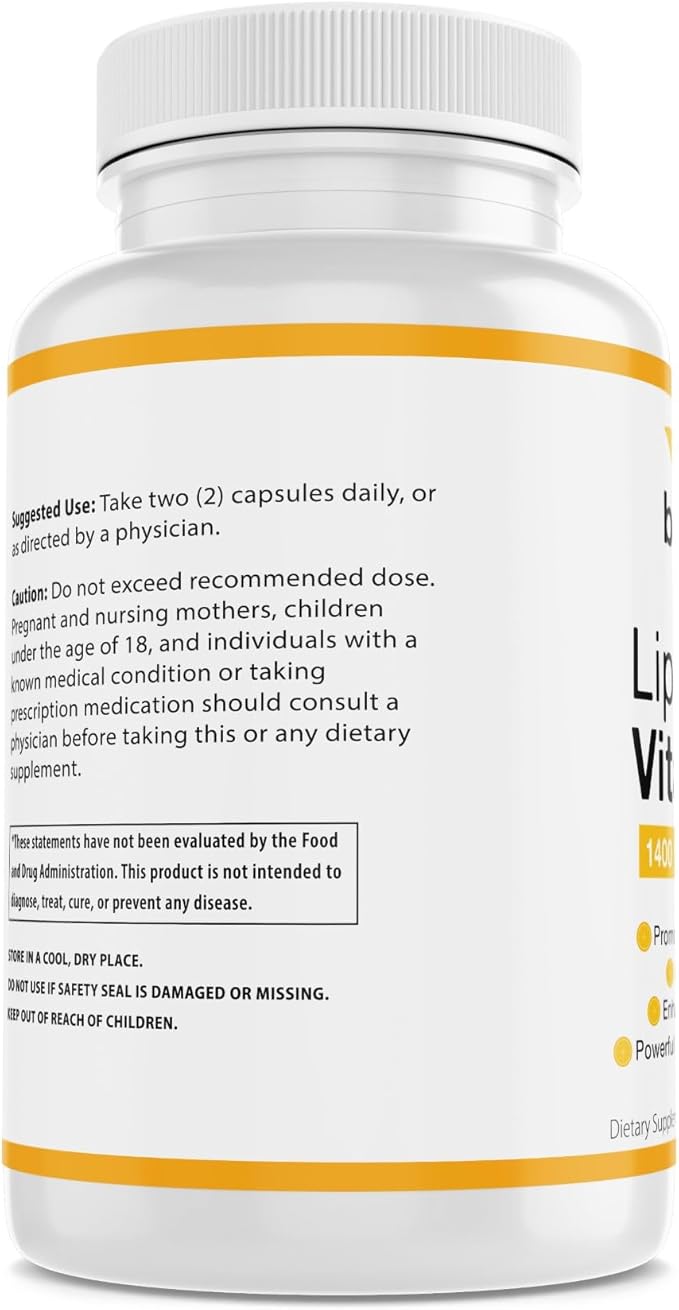 Liposomal Vitamin C, Healthy Immune System, 1400mg Per 180 Capsules