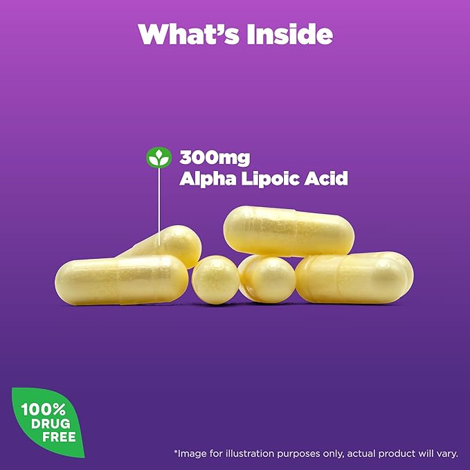 Natrol Alpha Lipoic Acid Capsules, Antioxidant 300mg, 50 50 Count