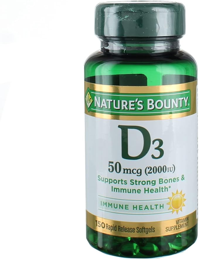 Nature's Bounty D3-2000 IU Super Strength 150 Softgels, 6