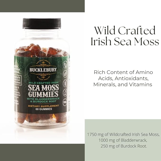 Wild Crafted Irish Sea Moss Gummies 60 Gummies