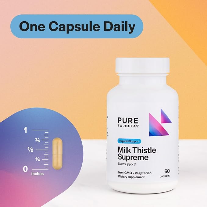 PureFormulas Milk Thistle Supreme 250 mg 60 Capsules