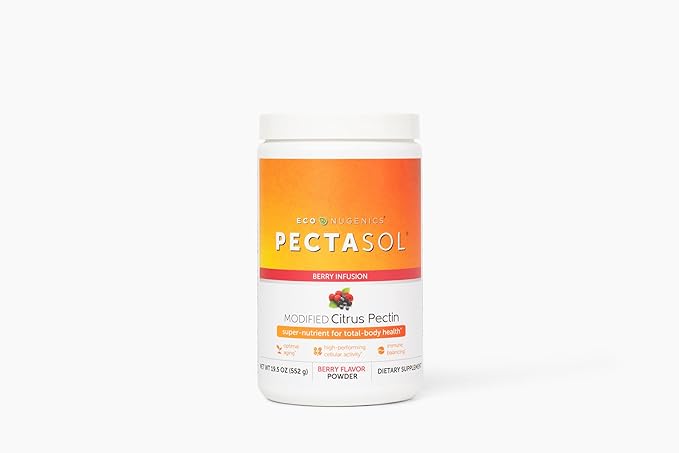 PectaSol Modified Citrus Pectin – 551g Berry Powder – Total-Body Health Supplement to Support Heart, Immune System, Inflammation Response & Healthy Aging + Maintain Healthy Galectin-3 Levels