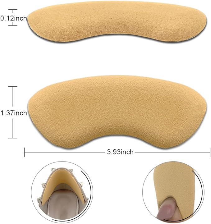 Dr. Foot’s Heel Grips for Men 2 Pairs(Khaki)