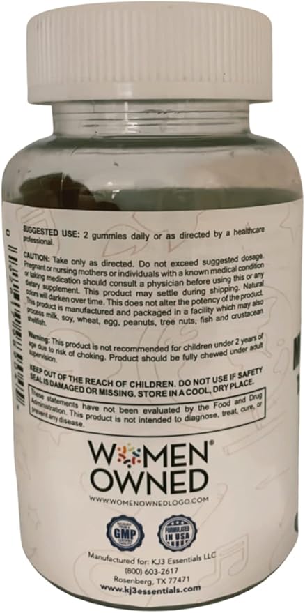 KJ3 Essentials KIDLIFE Daily Gummies- Vitamins for Kids 90 Count Vegan. Immune Support. Soft and Tasty