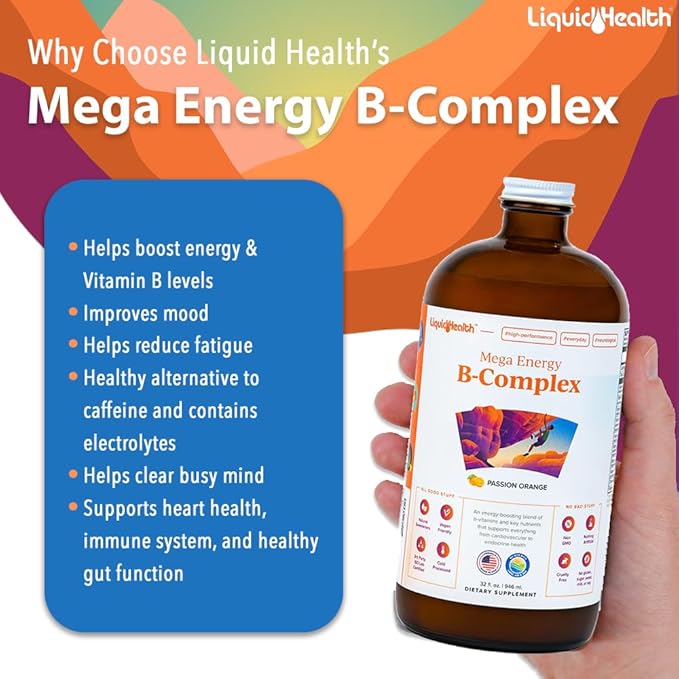 LIQUIDHEALTH 32 Oz B Complex Liquid 3 Pack