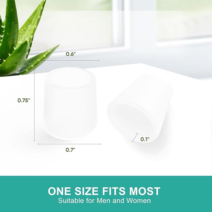 Welnove Pinky Toe Sleeves Protectors 12-Pack Aloe