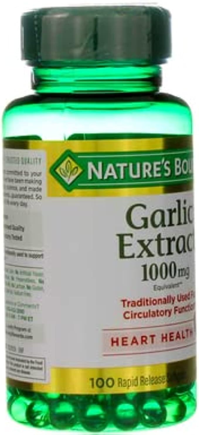 Nature's Bounty Garlic Extract 1000 mg, 100 Rapid 2)