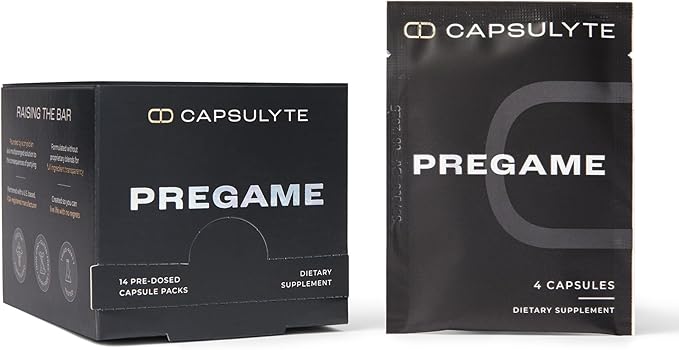 Pregame | Prevent Feeling Awful After Drinking | Alcohol Aid and Liver Health | with Dihydromyricetin DHM, N-Acetyl Cysteine NAC, Milk Thistle | Box of 14 Packets (56 Capsules)