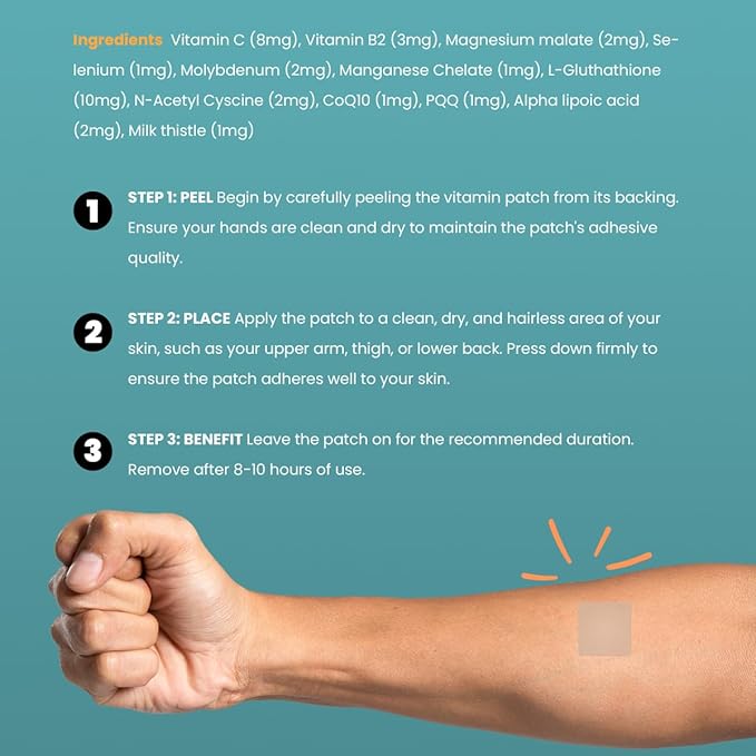 Glutathione Plus Daily Patch 8-10 Hours (42 Day)
