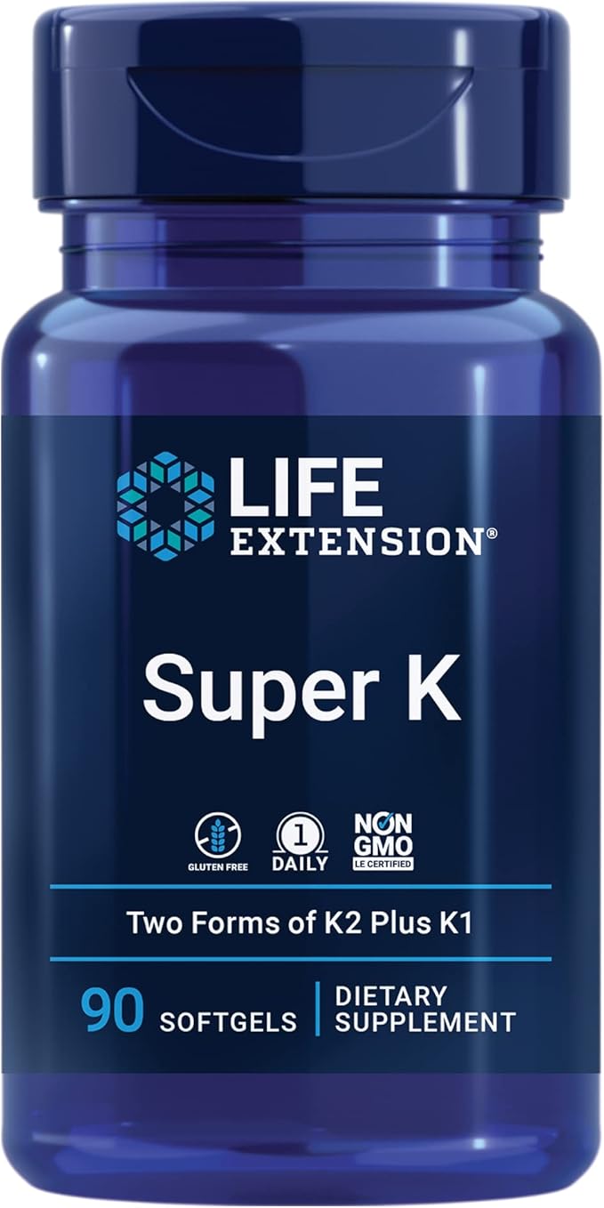 Life Extension Super Vitamin E 268mg K1 K2 K2 MK-7 MK-7 MK-4 MK-4 Vitamin 90 Softgels