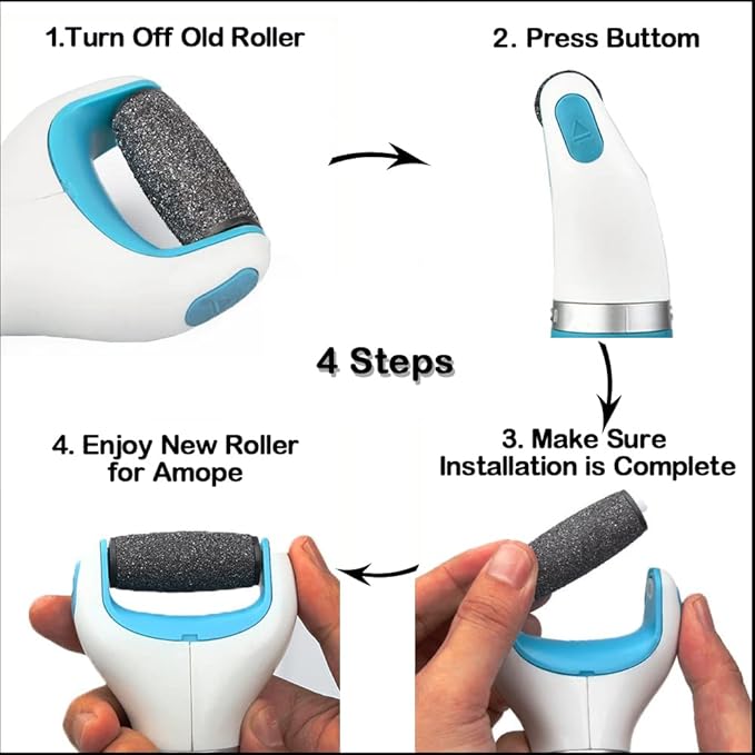Replacement Rollers for Amope Pedi Perfect 2 Extra 2 Regular 1 Soft…