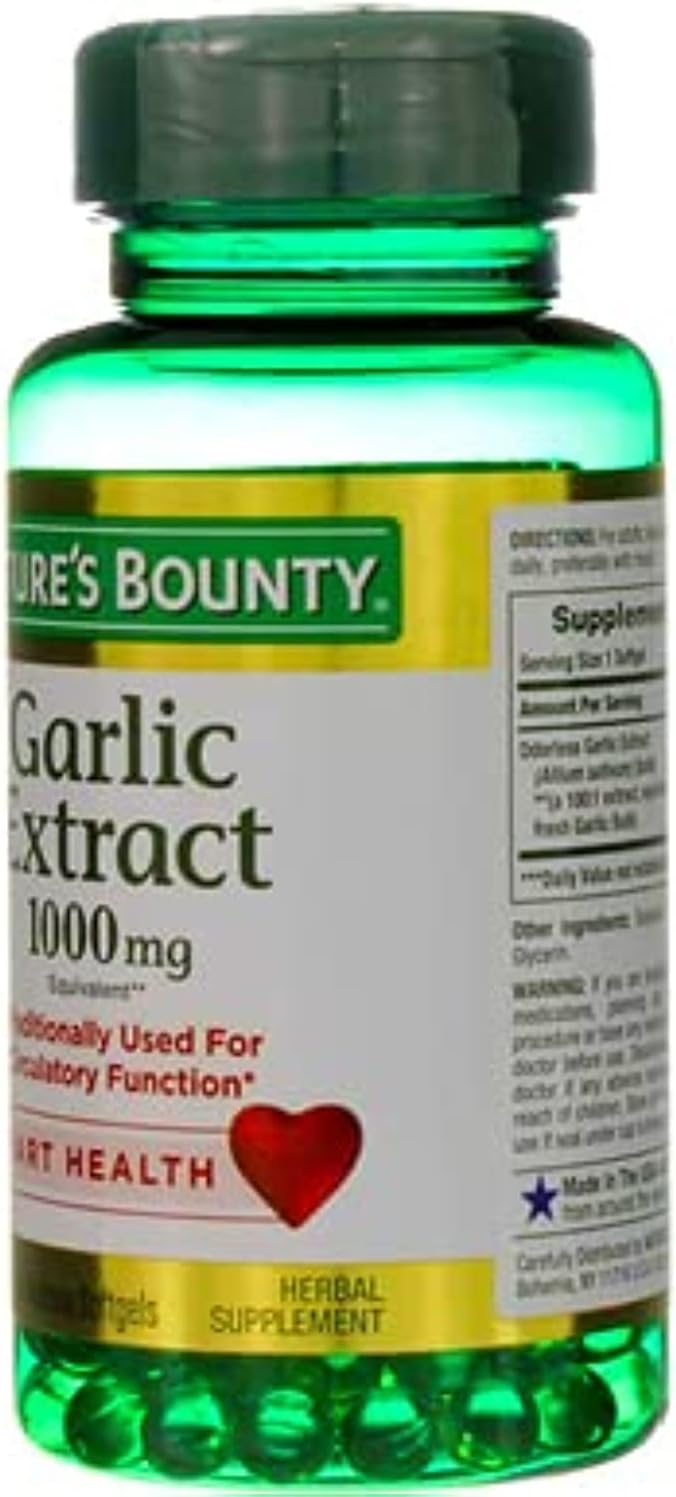 Nature's Bounty Garlic Extract 1000 mg, 100 Rapid 2)