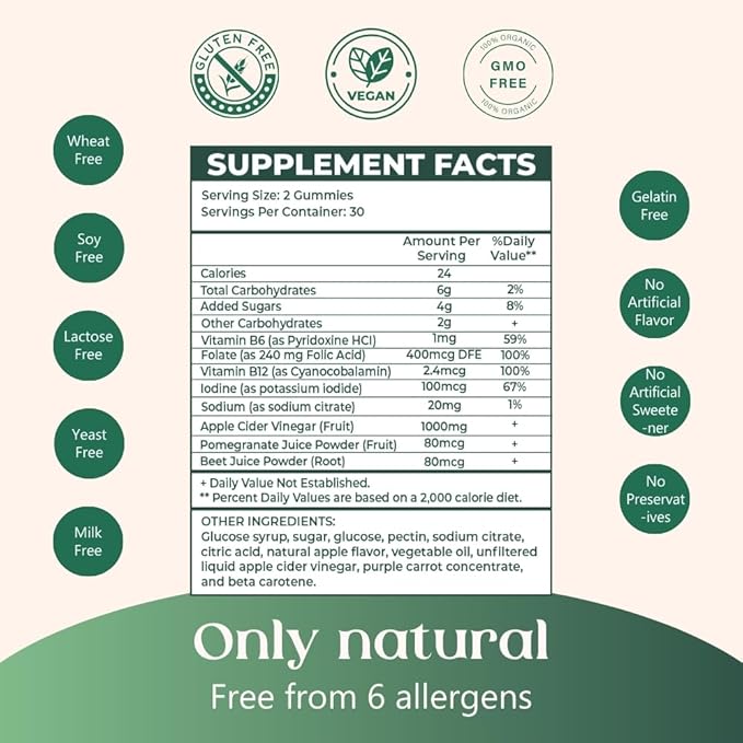 Premium Keto Acv Gummies - Apple Cider Vinegar Gummies - 1000MG with Superfoods, Vegan Non GMO, Made in USA, 60 Gummies 1 Month Supply