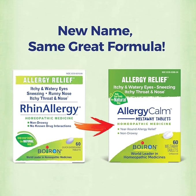 Boiron AllergyCalm Tablets for Relief from 120 Count