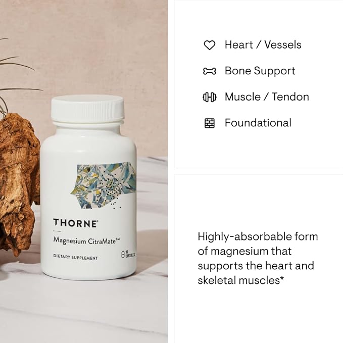 THORNE Magnesium CitraMate 90 Capsules