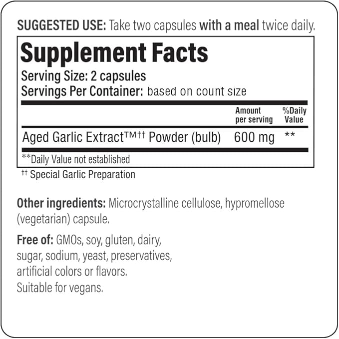 Kyolic Aged Garlic Extract Formula 300 360 Capsules