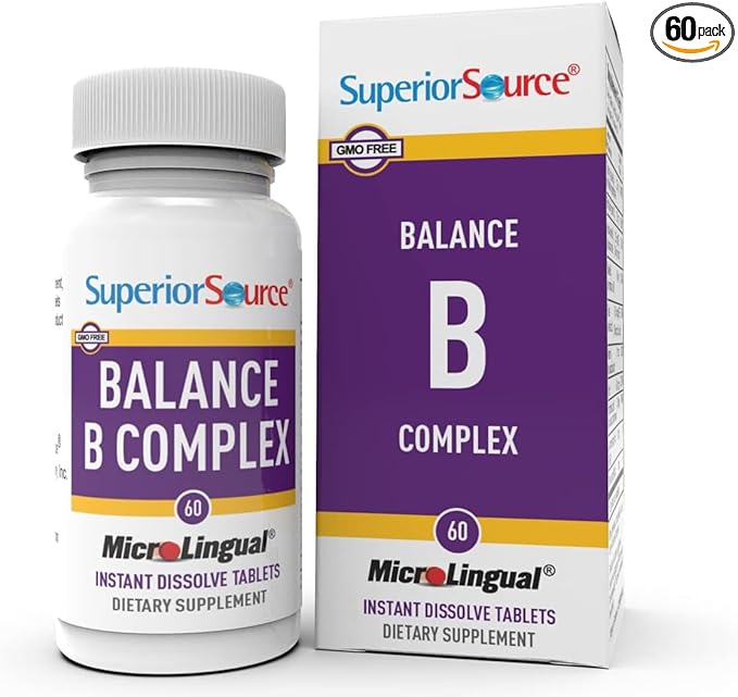 Superior Source B Complex Folic Acid/Biotin (60 tablets)