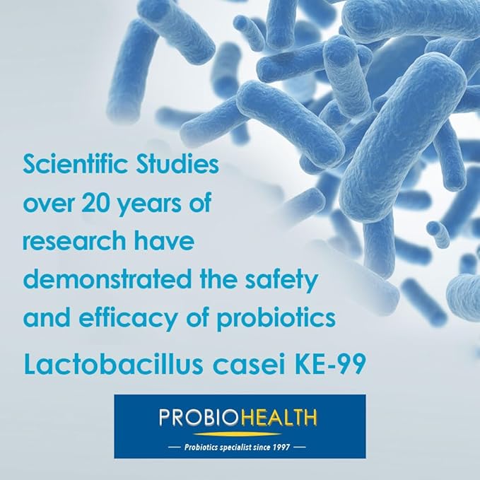 Probiohealth: Probiotics 6 Billion CFU, Probiotics (KE-99), FOS, 60 Count