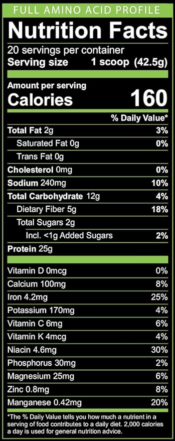 Elite Plant-Based Protein Powder 25g Complete 1 Month