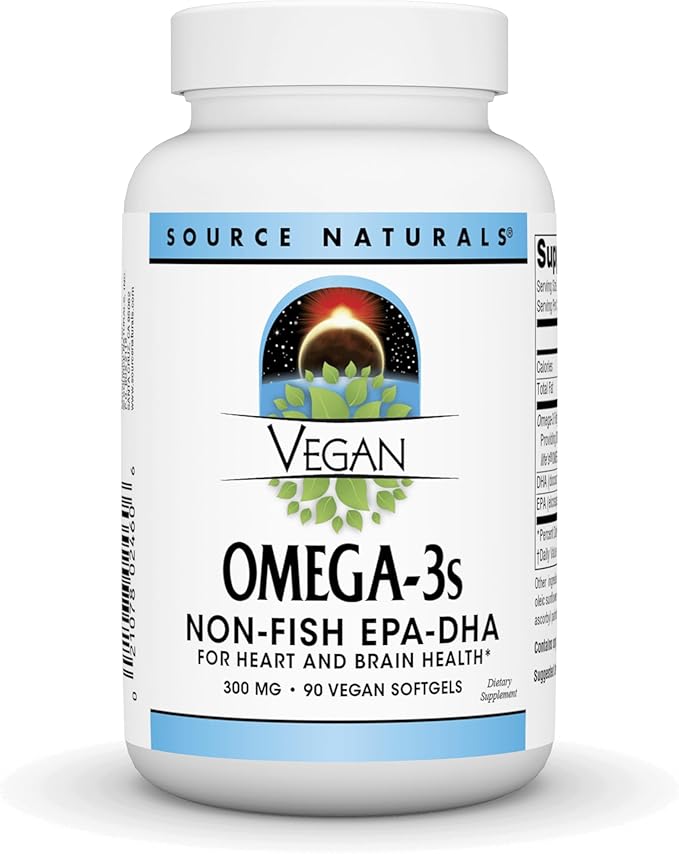 Source Naturals Vegan Omega 3s Epa-Dha* 300mg 90 Softfgels