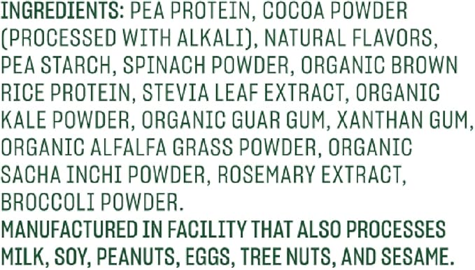 Vega Protein and Greens Protein Powder (19 Servings) 20g Plant 1.4lb (Packaging