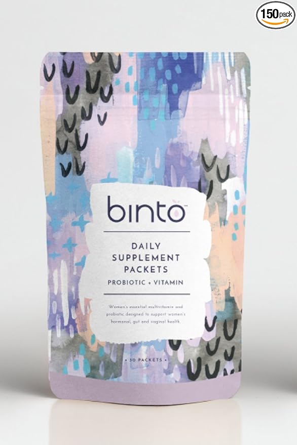 Binto 3 in 1 Daily Women's Probiotic & Multivitamin | Designed to Support Hormonal, Mood, and Gut Balance
