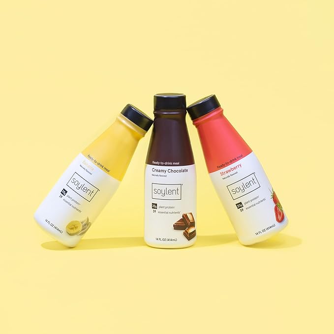 Soylent Meal Replacement Shake, Banana Split 20g Complete 14 Fl 12)