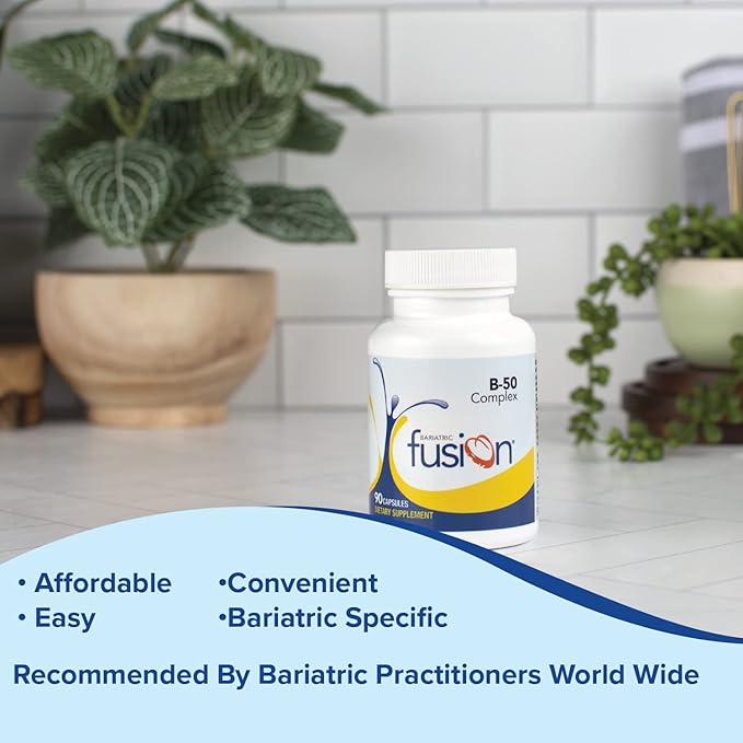 Bariatric Fusion Vitamin B-50 Complex 8 B B12 | 90 Count 3 Month