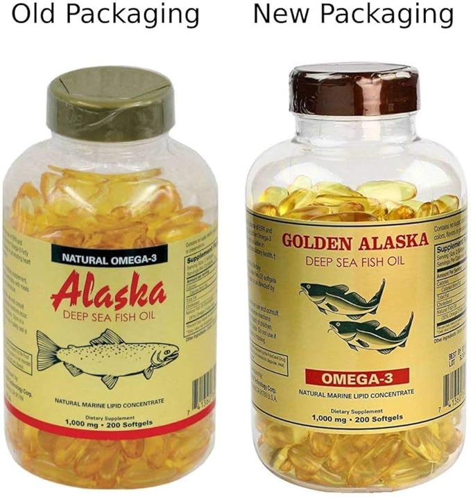 Omega 3 Alaska Deep Sea Fish 1000mg 200 200 Softgels