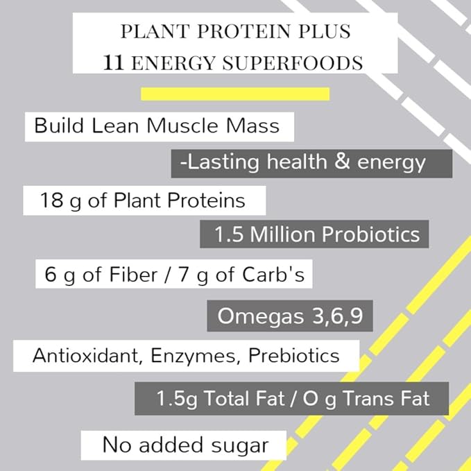 Plant Based Protein Powder Plus Green 34 Servings
