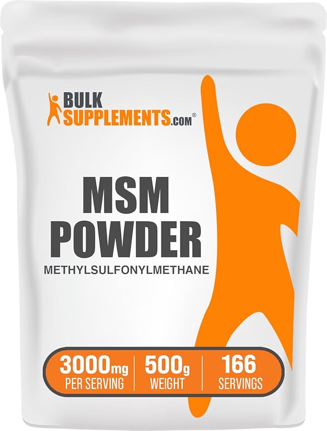 BulkSupplements.com MSM Powder 3000mg - 3000mg per 500g (1.1 (1.1 lbs) 1)