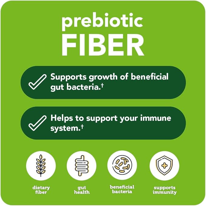 Vitamin Bounty Prebiotic Fiber Digestive Support 60 Capsules