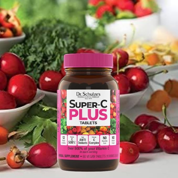 Dr. Schulze's | Super-C Plus | 60 Chewable (1000 mg)